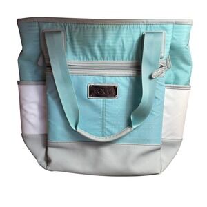 Lole Lilly Convertible Backpack Bag Laptop Sleeve Blue Green Travel Tote